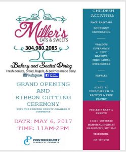 Ribbon Cutting Ceremony & Grand Opening @ Miller's Eats and Sweets | Masontown | West Virginia | United States
