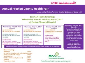 Preston County Health Fair @ Preston Memorial Hospital | Kingwood | West Virginia | United States