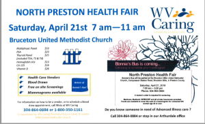 North Preston Health Fair @ Bruceton Methodist Church | Bruceton Mills | West Virginia | United States