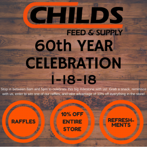 Child's Feed and Supply 60th Year Celebration
