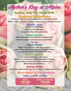 Mother's Day at Alpine @ Alpine Lake Resort | Terra Alta | West Virginia | United States